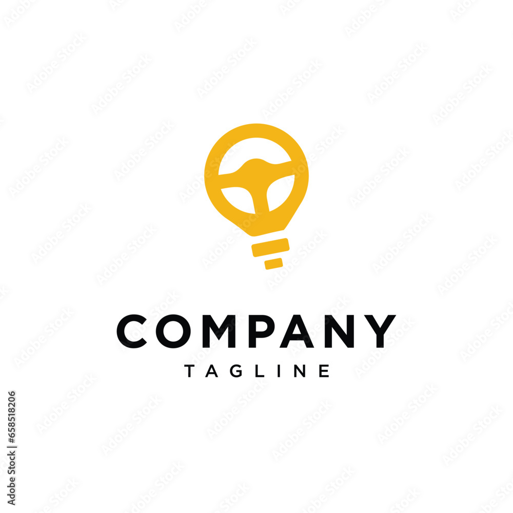 steering wheel lamp logo icon vector template.eps steering wheel lamp logo icon vector template.eps