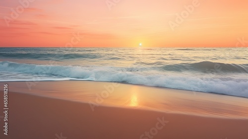 Calm Sea Waves at Sunset for Mindfulness