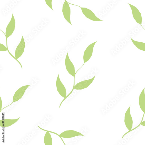 green leaves background seamless repeat pattern design  green botanical leaves pattern