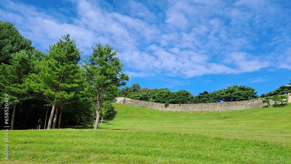 Sangdang Mountain Fortress In Cheongju City, South Korea Sangdang Mountain Fortress In Cheongju City, South Korea