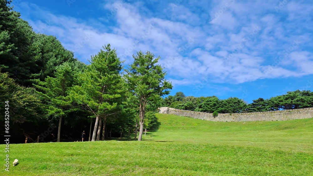 Sangdang Mountain Fortress In Cheongju City, South Korea Sangdang Mountain Fortress In Cheongju City, South Korea