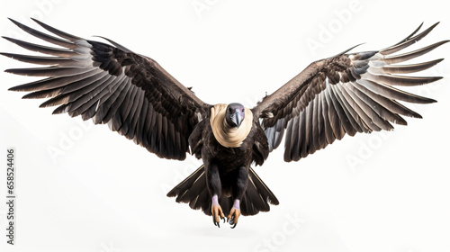 Condor isolated on white background