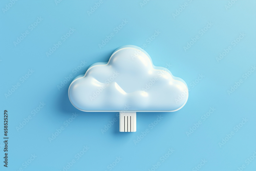 Cloud networking symbol technology connectivity Cloud networking symbol technology connectivity