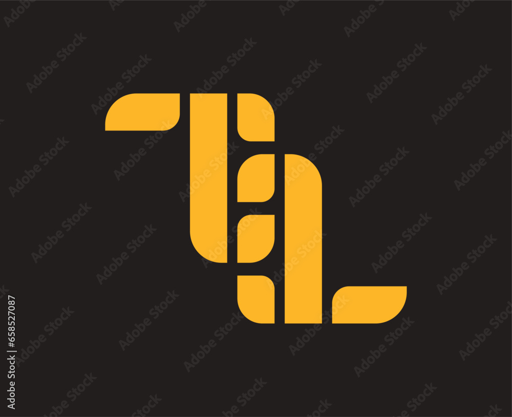Letter TA Ambigram Logo Letter TA Ambigram Logo