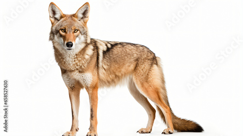 Coyote isolated on white background