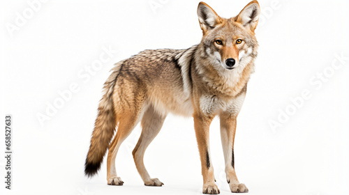 Coyote isolated on white background