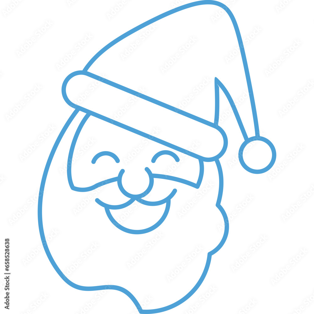 Santa Claus Hat Line Icon Santa Claus Hat Line Icon