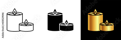 The Candle icon signifies warmth, illumination, and tranquility. It embodies the flickering glow of candlelight, creating a serene ambiance and adding a touch of elegance to any space. 