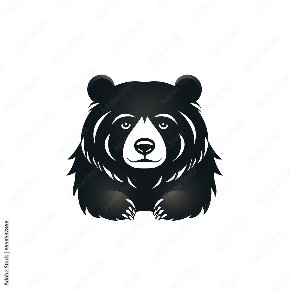 Bear cartoon isolated on white background Bear cartoon isolated on white background