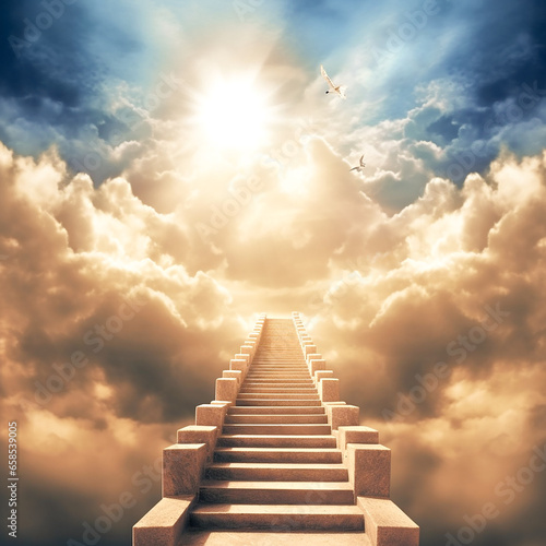 Stairway to heaven, staircase, afterlife, God, Hope