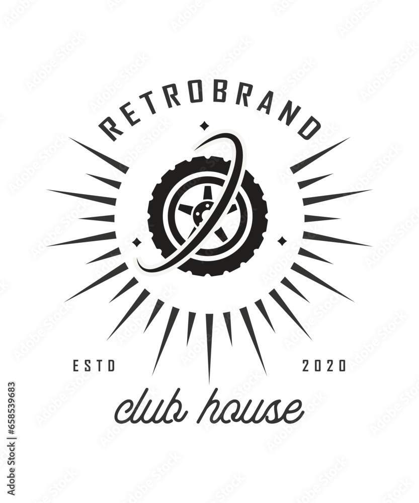 Naklejka premium Tire Logo Design. Automotive, Car Showroom, Car Dealer Logo Design Vector
