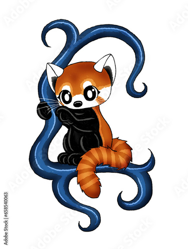 cute red panda photo