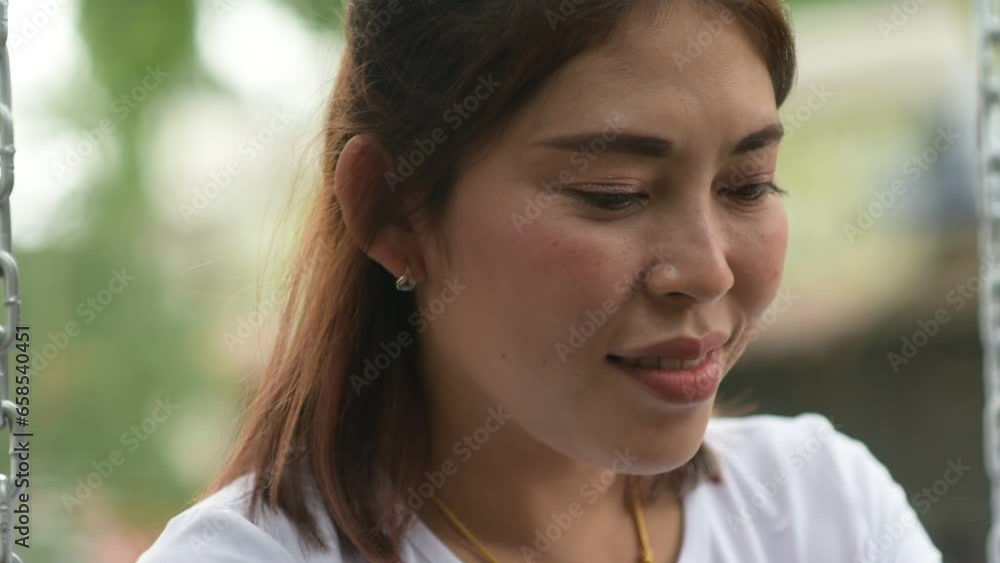Asian women smile smile face happy Asian women smile smile face happy