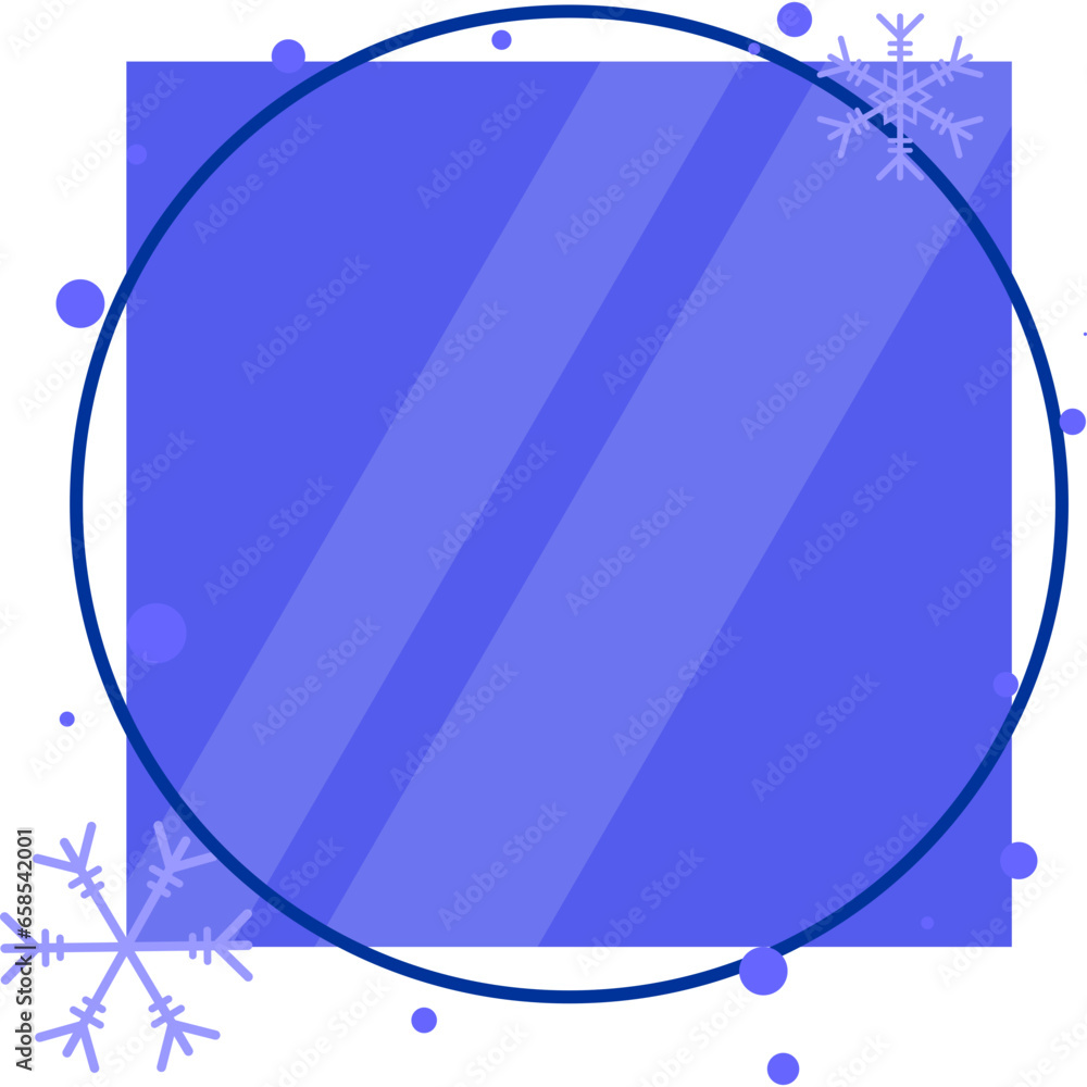 Geometric Winter Frame Geometric Winter Frame