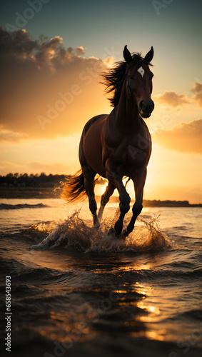 horse on the beach © Amir Bajric