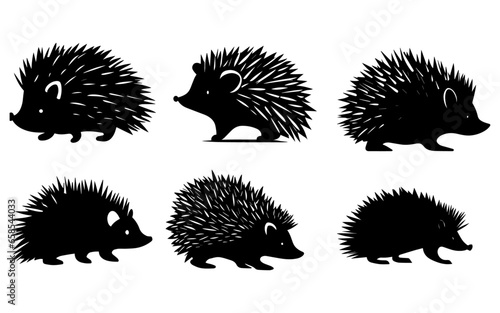 hedgehog vector silhouette