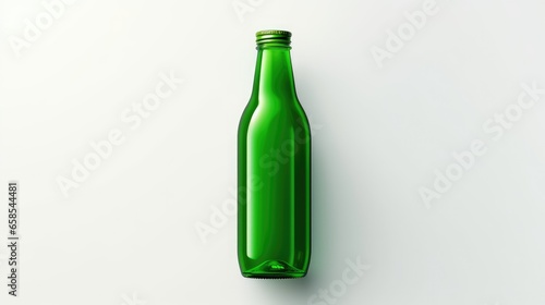 3d Illustration Simple Blank Bottle in Isolated Background