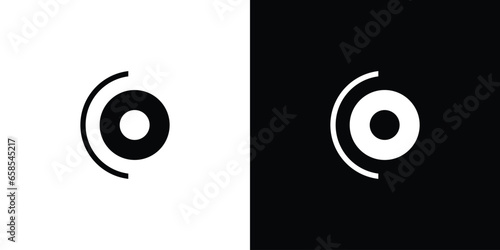 modern and unique letter CO initials logo design