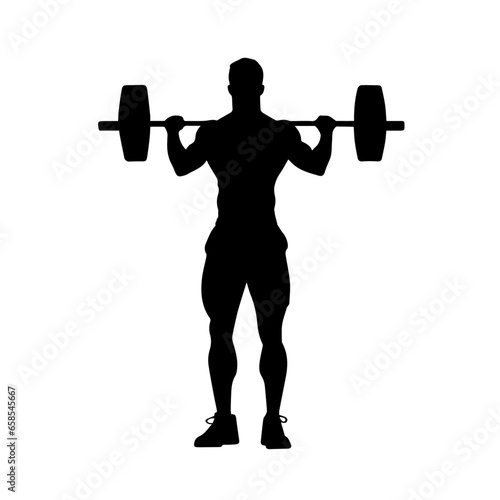 Weightlifting sport activity guy silhouettes, weightlifting, weightlifter silhouette isolated