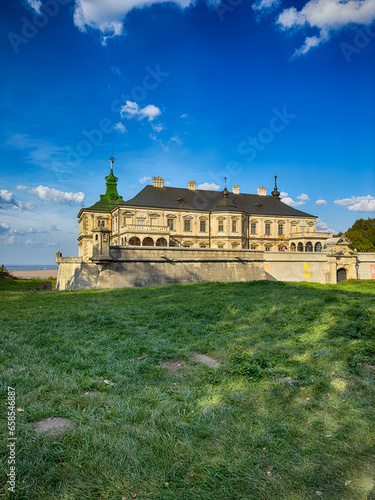 Pidhirtsi Castle  a true architectural gem  stands proudly amidst the Ukrainian countryside. With its stunning Renaissance and Baroque design  the castle is a captivating blend of history and beauty