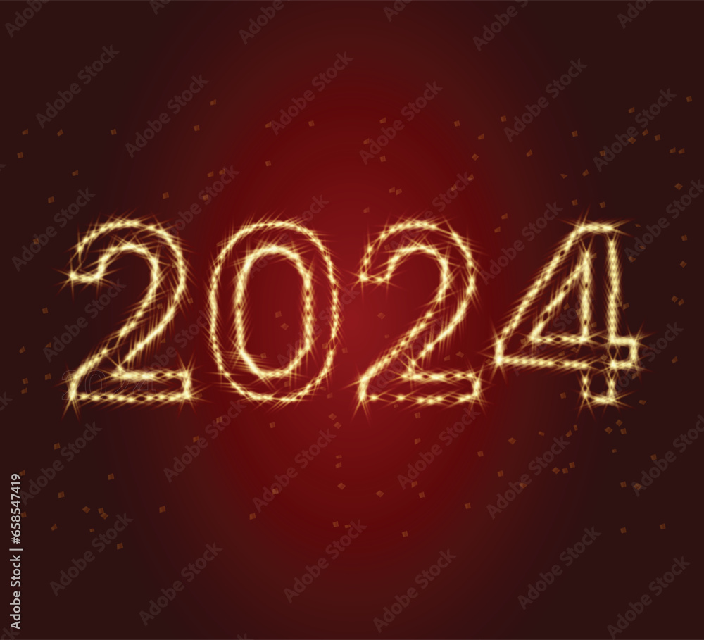 Silver gold text effect new year 2024 style. Editable text effect colorful theme. Silver gold text effect new year 2024 style. Editable text effect colorful theme.
