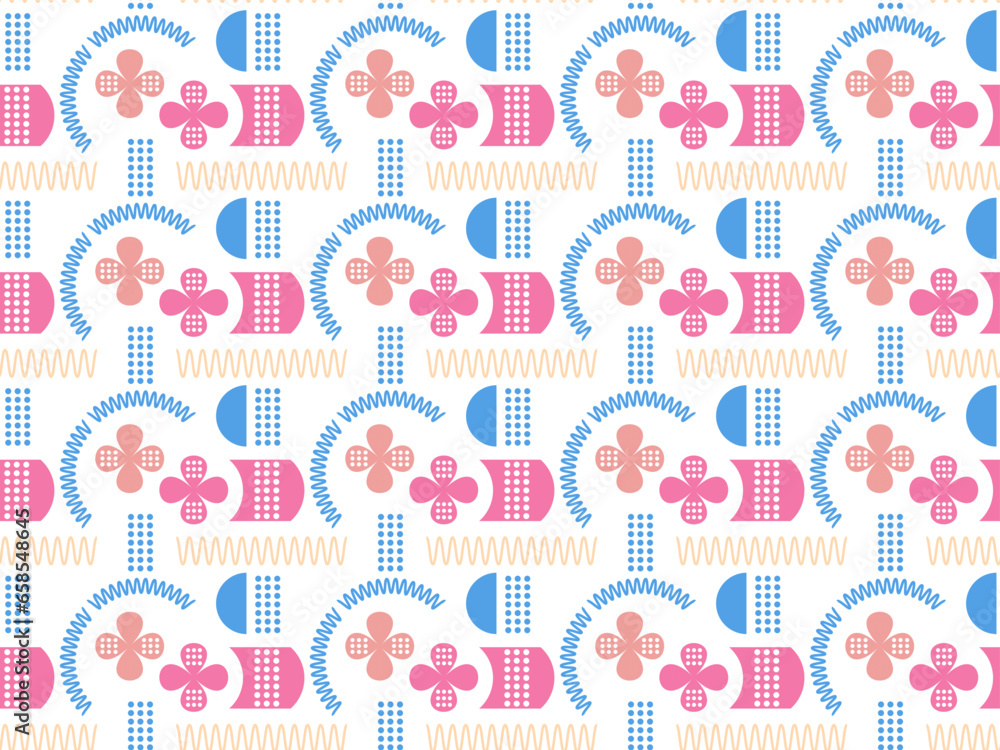 seamless geometric pattern, order, smooth, clear, correct, strict