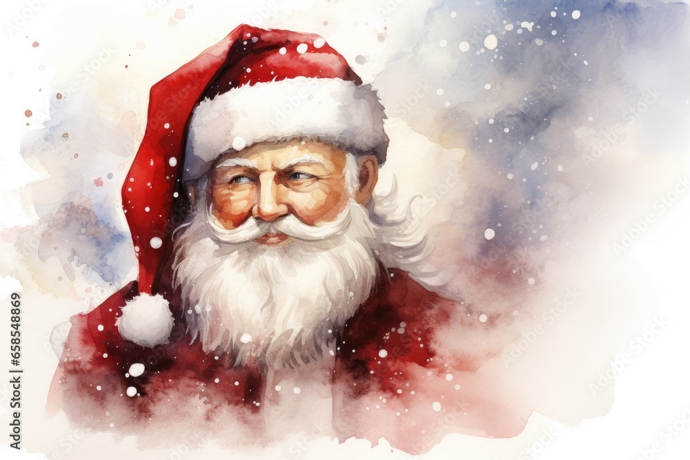 Santa Claus in a red coat and white beard. Created with Generative AI tools Santa Claus in a red coat and white beard. Created with Generative AI tools