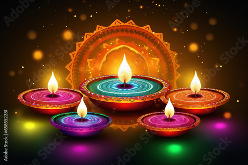 Happy Diwali. Happy Diwali Concept. Happy Diwali Background. Happy Diwali Theme. Generative Ai © Rarity Asset Club