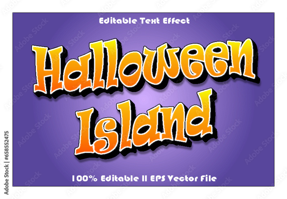 Halloween Island Sale Editable Text Effect