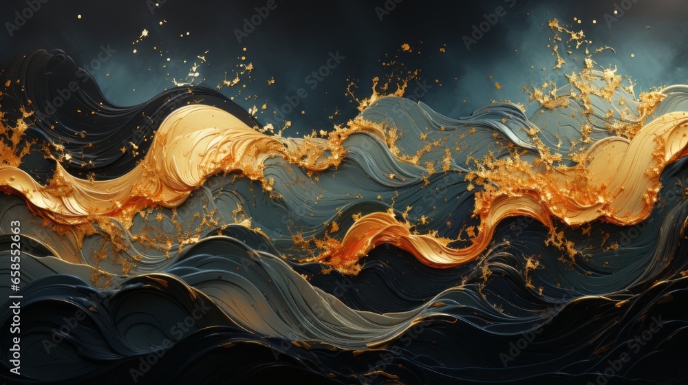 Kintsugi Art Kintsugi Style Digital Background Traditional Japanese