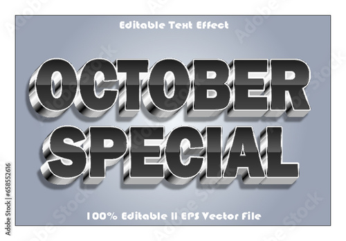October Special Editable Text Effect