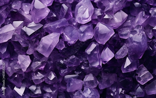 amethyst crystals pile background © Harry