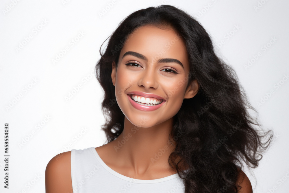 Young and beautiful indian woman smiling. Young and beautiful indian woman smiling.