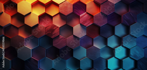 abstract background with hexagons