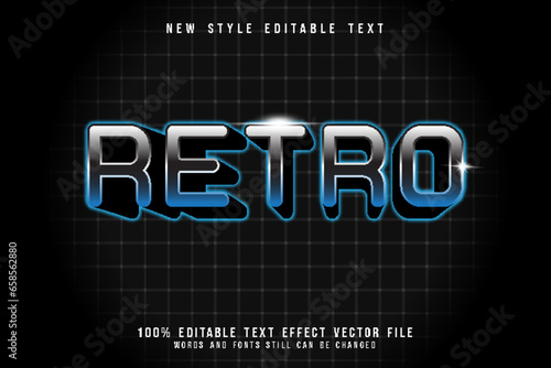 retro editable text effect emboss retro style