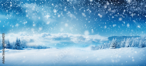Beautiful winter christmas background and space for text