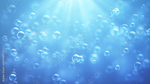 Beautiful clear bubble light background