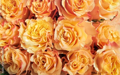 bunch of yellow roses background