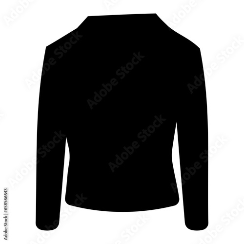 coat jacket clothing black doll icon element