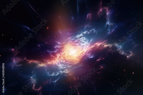 Hyperrealistic representation of a supernova explosion - Star Birth - AI Generated