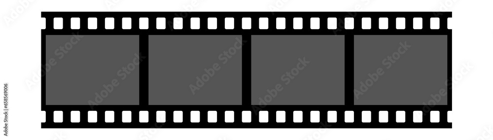 Film negative strip roll blank decorative template