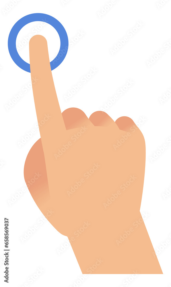 Finger tap. Press screen hand gesture icon Finger tap. Press screen hand gesture icon