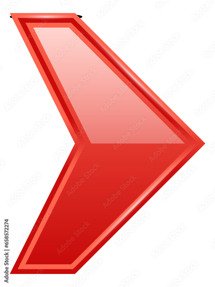 Red glossy arrow. Next interface navigation element Red glossy arrow. Next interface navigation element