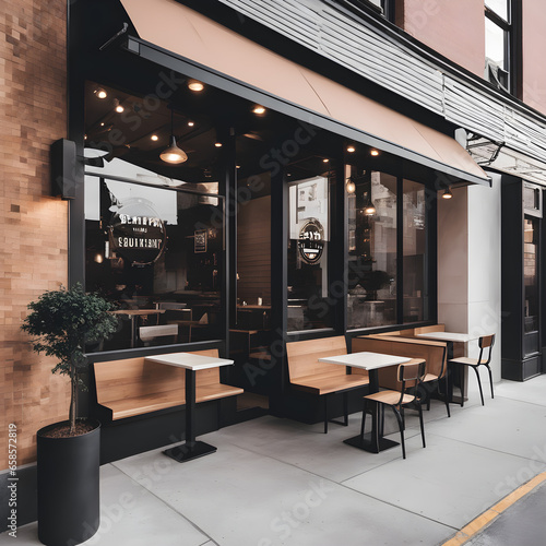 Restaurant and Cafe Storefront Design photo