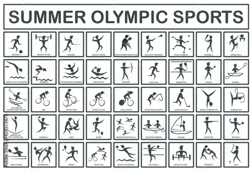 Fototapete Summer Olympic sports