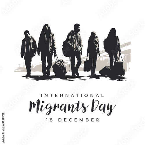 International migrants day design