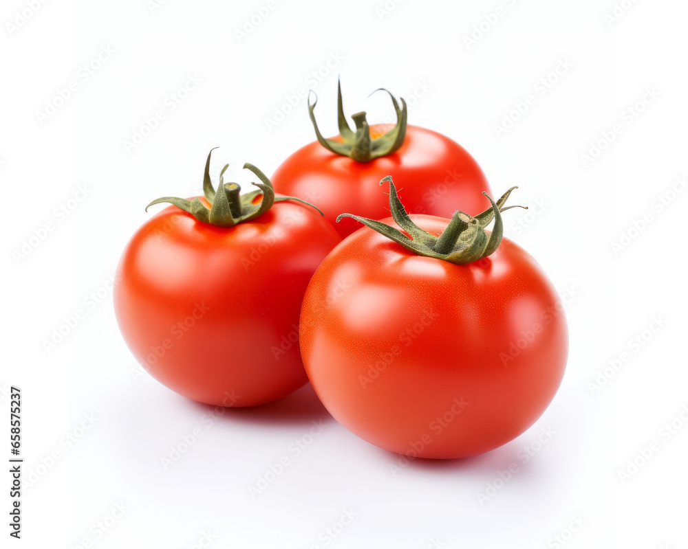 Red tomatoes isolated on a white background. Fresh red tomatoes Red tomatoes isolated on a white background. Fresh red tomatoes