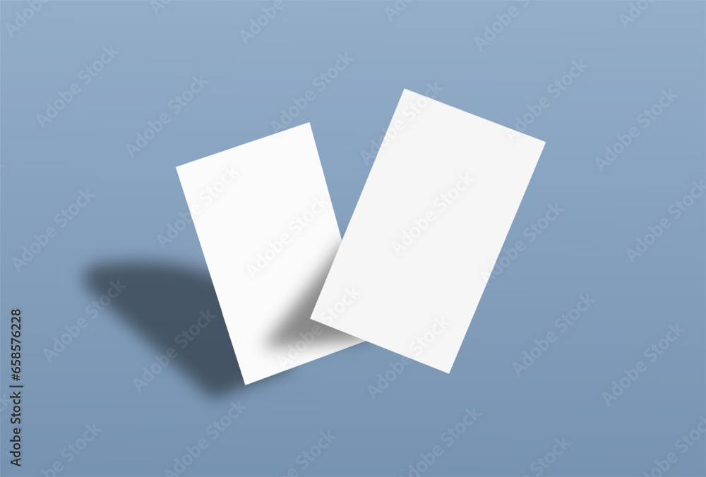Realistic business card mockup. Realistic business card mockup.