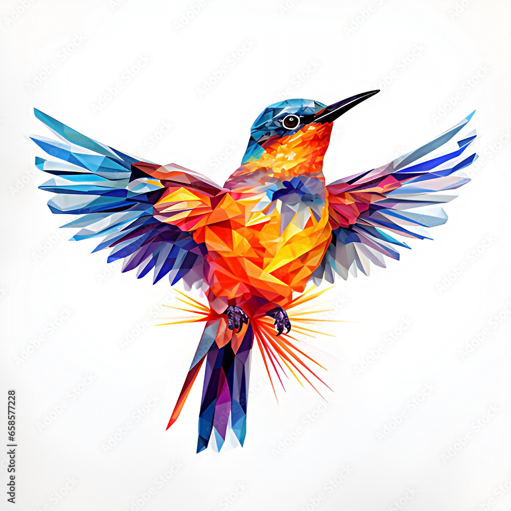 Fototapeta premium GeomeTweeter. Generative AI.