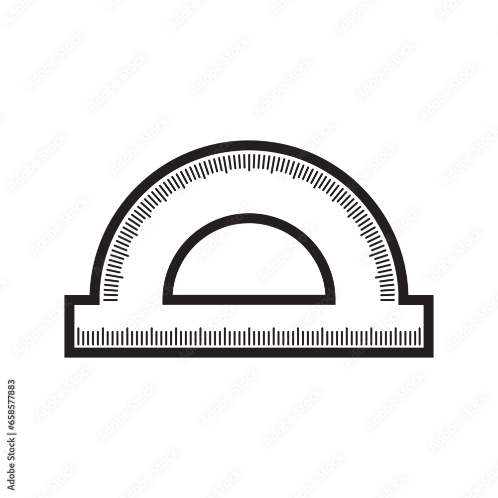 protractor icon design vector isolated protractor icon design vector isolated